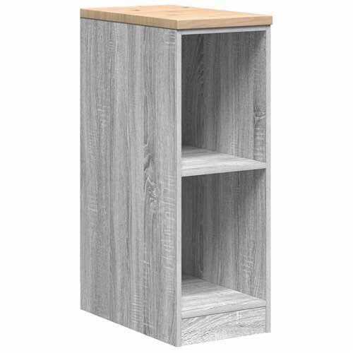 Garažni ormar za odlaganje 30x51x85 cm masivne borovine - Sivi hrast sonoma 30 x 51 x 85 cm 1 2 police Cijena