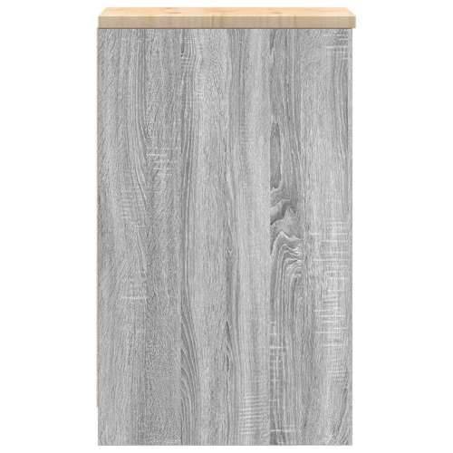 Garažni ormar za odlaganje 30x51x85 cm masivne borovine - Sivi hrast sonoma 30 x 51 x 85 cm 1 2 police Cijena
