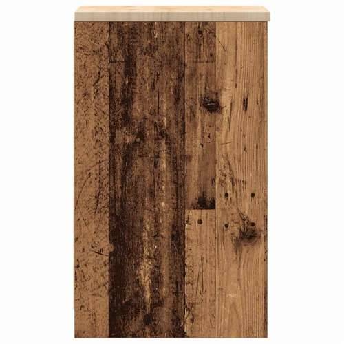 Garažni ormar za odlaganje 30x51x85 cm masivne borovine - Staro drvo 30 x 51 x 85 cm 1 2 police Cijena