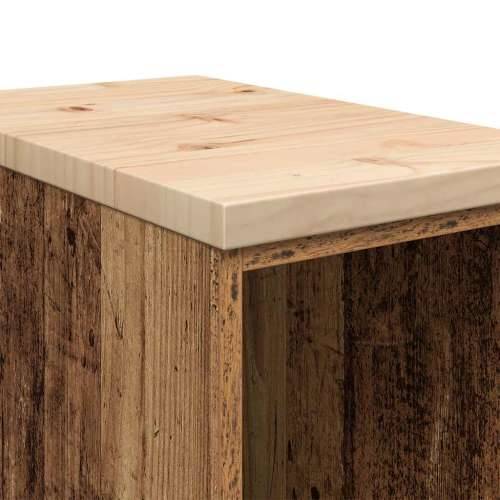 Garažni ormar za odlaganje 30x51x85 cm masivne borovine - Staro drvo 30 x 51 x 85 cm 1 2 police Cijena