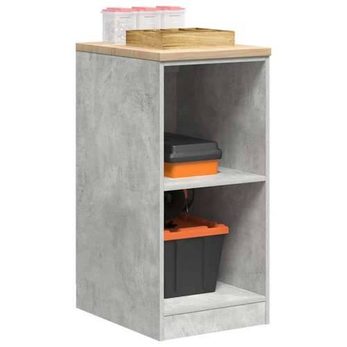 Garažni ormar za odlaganje 40x51x85 cm masivne borovine - Beton siva 40 x 51 x 85 cm 1 2 police Cijena