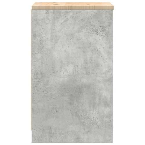 Garažni ormar za odlaganje 40x51x85 cm masivne borovine - Beton siva 40 x 51 x 85 cm 1 2 police Cijena