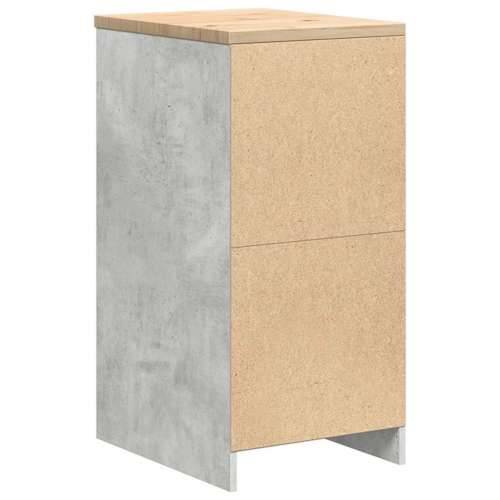 Garažni ormar za odlaganje 40x51x85 cm masivne borovine - Beton siva 40 x 51 x 85 cm 1 2 police Cijena