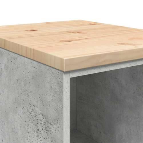 Garažni ormar za odlaganje 40x51x85 cm masivne borovine - Beton siva 40 x 51 x 85 cm 1 2 police Cijena