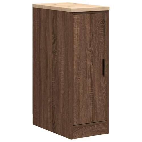 Garažni ormar za odlaganje 30x51x85 cm masivne borovine - Smeđi hrast 30 x 51 x 85 cm 1 1 drvena vrata Cijena
