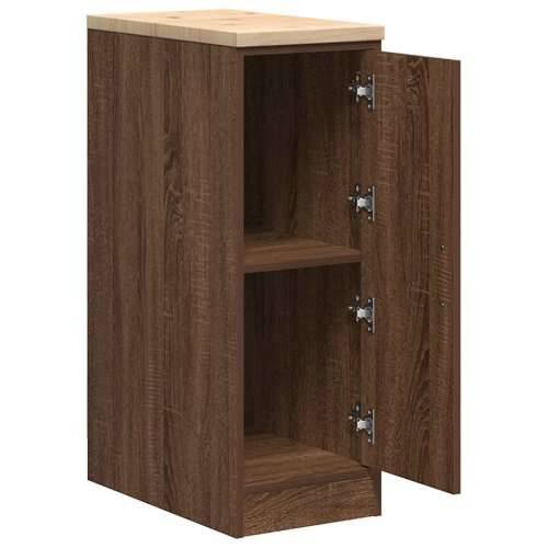 Garažni ormar za odlaganje 30x51x85 cm masivne borovine - Smeđi hrast 30 x 51 x 85 cm 1 1 drvena vrata Cijena