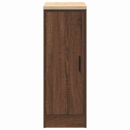 Garažni ormar za odlaganje 30x51x85 cm masivne borovine - Smeđi hrast 30 x 51 x 85 cm 1 1 drvena vrata Cijena