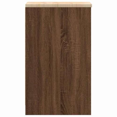Garažni ormar za odlaganje 30x51x85 cm masivne borovine - Smeđi hrast 30 x 51 x 85 cm 1 1 drvena vrata Cijena