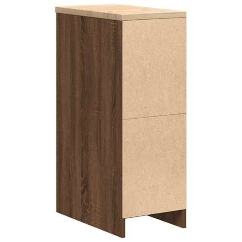 Garažni ormar za odlaganje 30x51x85 cm masivne borovine - Smeđi hrast 30 x 51 x 85 cm 1 1 drvena vrata Cijena