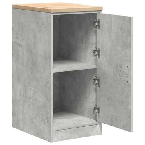 Garažni ormar za odlaganje 40x51x85 cm masivne borovine - Beton siva 40 x 51 x 85 cm 1 1 drvena vrata Cijena