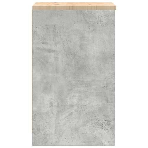 Garažni ormar za odlaganje 40x51x85 cm masivne borovine - Beton siva 40 x 51 x 85 cm 1 1 drvena vrata Cijena