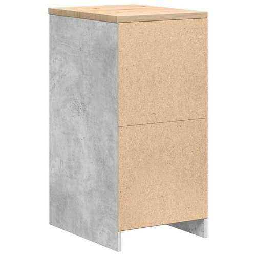 Garažni ormar za odlaganje 40x51x85 cm masivne borovine - Beton siva 40 x 51 x 85 cm 1 1 drvena vrata Cijena
