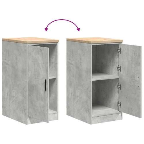 Garažni ormar za odlaganje 40x51x85 cm masivne borovine - Beton siva 40 x 51 x 85 cm 1 1 drvena vrata Cijena