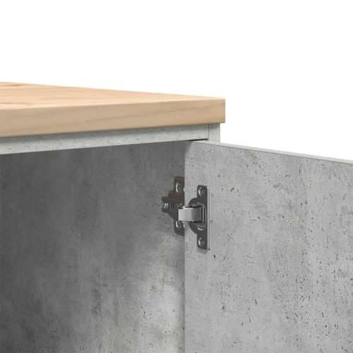 Garažni ormar za odlaganje 40x51x85 cm masivne borovine - Beton siva 40 x 51 x 85 cm 1 1 drvena vrata Cijena