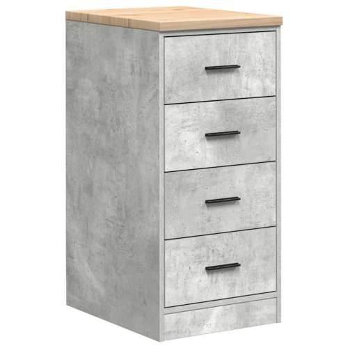 Garažni ormar za odlaganje 40x51x85 cm masivne borovine - Beton siva 40 x 51 x 85 cm 1 4 ladice 4 zásuvky Cijena