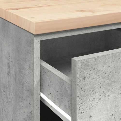 Garažni ormar za odlaganje 40x51x85 cm masivne borovine - Beton siva 40 x 51 x 85 cm 1 4 ladice 4 zásuvky Cijena