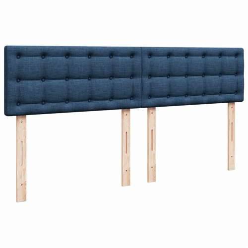 Otomanski krevet s madracem i LED plavi 180x200cm od tkanine - Plava 180 x 200 cm gumbi Cijena