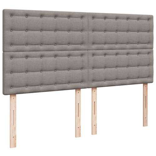 Otomanski krevet s madracem smeđesivi 180x200 cm od tkanine - Sivo-smeđa 180 x 200 cm gumbi Cijena