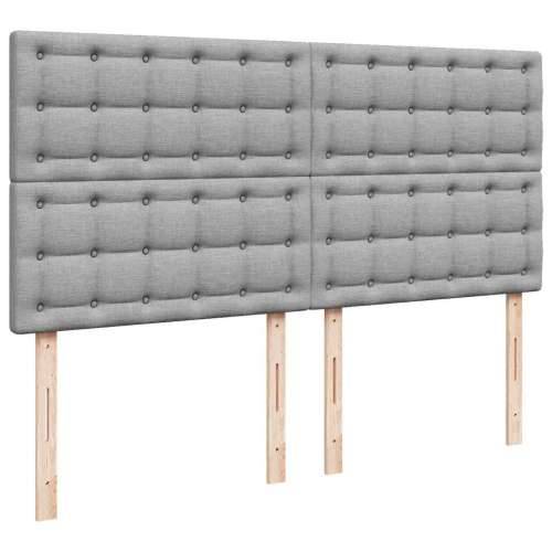 Otomanski krevet s madracem i LED smeđesivi 180x200 cm tkanine - Sivo-smeđa 180 x 200 cm gumbi Cijena