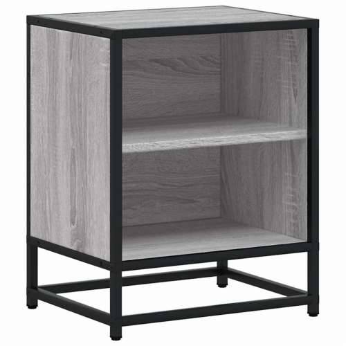 Noćni ormarić Sivi Sonoma 40x31x50 cm Konstruirano drvo i metal - Sivi hrast sonoma 1 Cijena