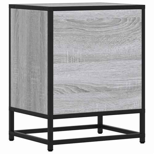 Noćni ormarić Sivi Sonoma 40x31x50 cm Konstruirano drvo i metal - Sivi hrast sonoma 1 Cijena