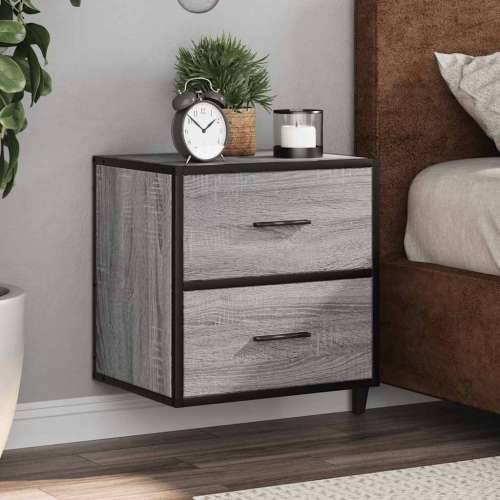 Zidni noćni ormarić Sivi Sonoma 40x31x39,5 cm - Sivi hrast sonoma 1 Cijena