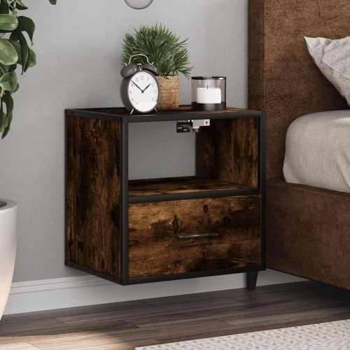 Zidni noćni ormarići 2 kom dimljeni hrast 40x31x39,5 cm - Dimljeni hrast 2 Cijena