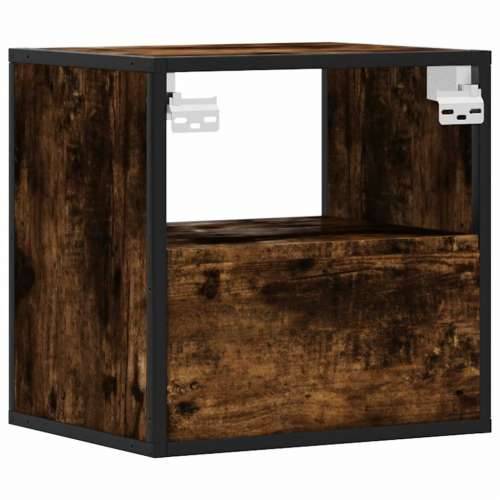 Zidni noćni ormarići 2 kom dimljeni hrast 40x31x39,5 cm - Dimljeni hrast 2 Cijena