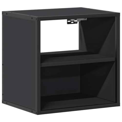 Zidni noćni ormarići 2 kom crni 40x31x39,5 cm - Crna 2 Cijena