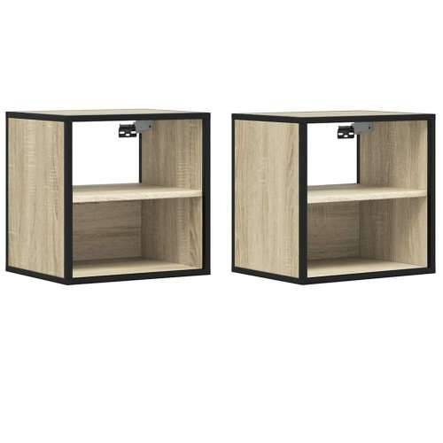Zidni noćni ormarići 2 kom sonoma hrast 40x31x39,5 cm - sonoma hrast 2 Cijena