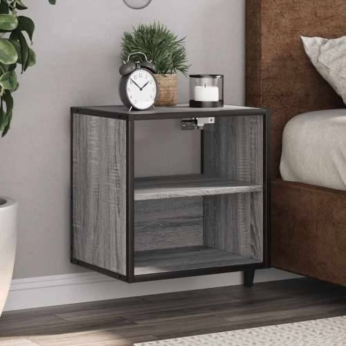 Zidni noćni ormarići 2 kom Sivi Sonoma 40x31x39,5 cm - Sivi hrast sonoma 2 Cijena