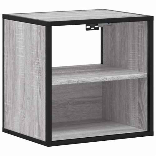 Zidni noćni ormarići 2 kom Sivi Sonoma 40x31x39,5 cm - Sivi hrast sonoma 2 Cijena
