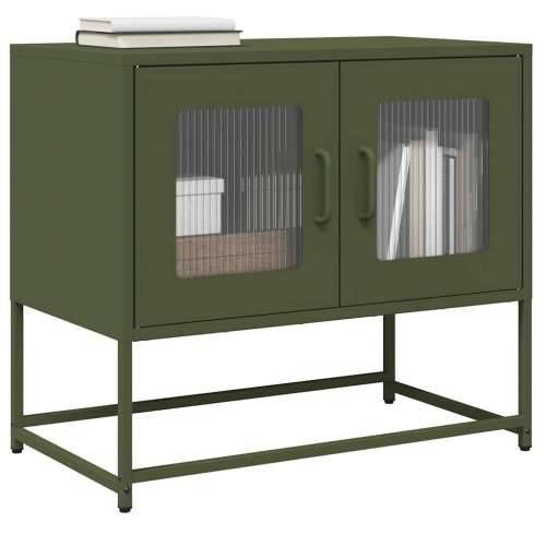 TV ormarić maslinasto zeleni 68x39x60,5 cm hladno valjani čelik - Maslinovo zelena 1 68 cm Cijena