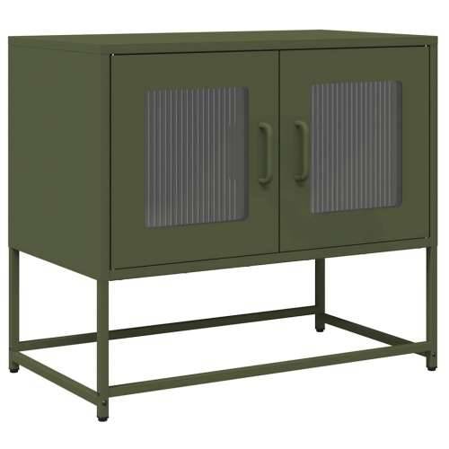 TV ormarić maslinasto zeleni 68x39x60,5 cm hladno valjani čelik - Maslinovo zelena 1 68 cm Cijena
