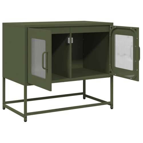 TV ormarić maslinasto zeleni 68x39x60,5 cm hladno valjani čelik - Maslinovo zelena 1 68 cm Cijena