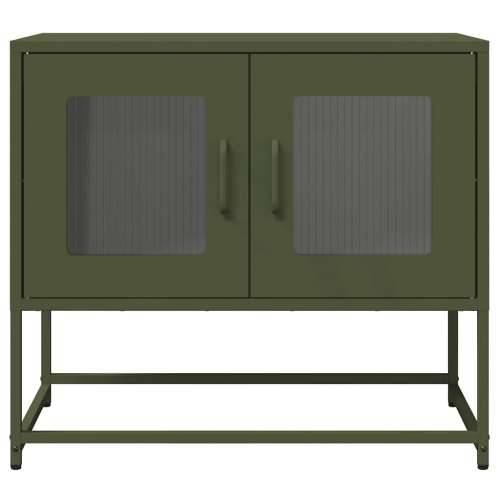 TV ormarić maslinasto zeleni 68x39x60,5 cm hladno valjani čelik - Maslinovo zelena 1 68 cm Cijena