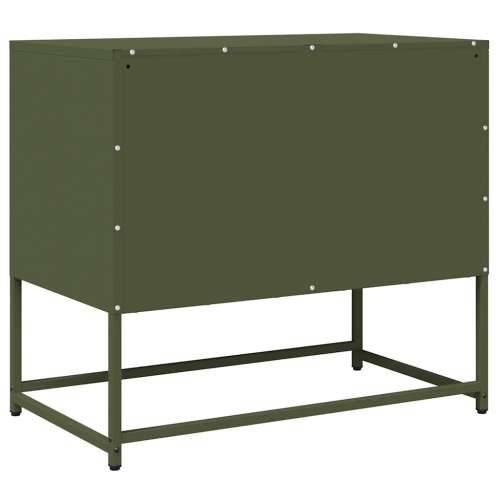 TV ormarić maslinasto zeleni 68x39x60,5 cm hladno valjani čelik - Maslinovo zelena 1 68 cm Cijena