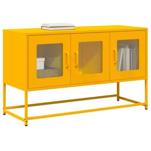 TV ormarić senf žuti 100,5x39x60,5 cm hladno valjani čelik - žuta boja senfa 1 100.5 cm Cijena