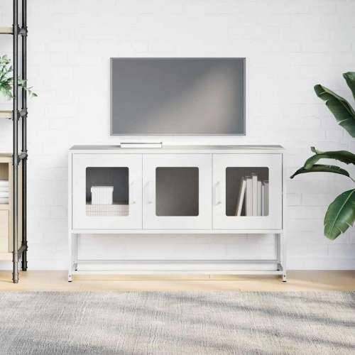 TV ormarić bijeli 100,5x39x60,5 cm hladno valjani čelik - Bijela 1 100.5 cm Cijena