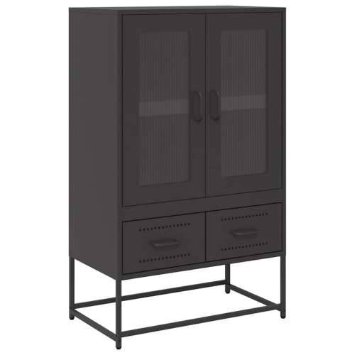 Visoka komoda crna 68x39x111,5 cm od čelika Crna 1 Cijena