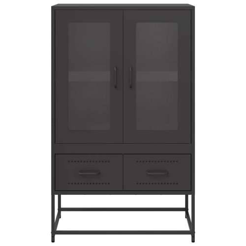 Visoka komoda crna 68x39x111,5 cm od čelika Crna 1 Cijena