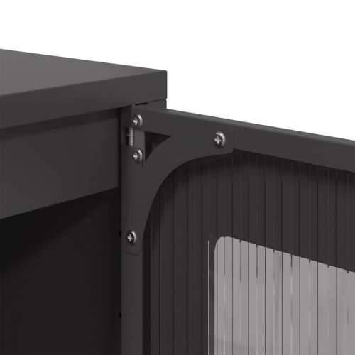 Visoka komoda crna 68x39x111,5 cm od čelika Crna 1 Cijena