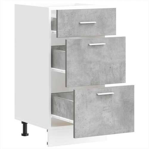 Donji dio ormarić “Lyon”a Beton sivi 40x46x81,5 cm - Beton siva 40 x 46 x 81.5 cm 1 1x bottom cabinet (3 drawers) Cijena