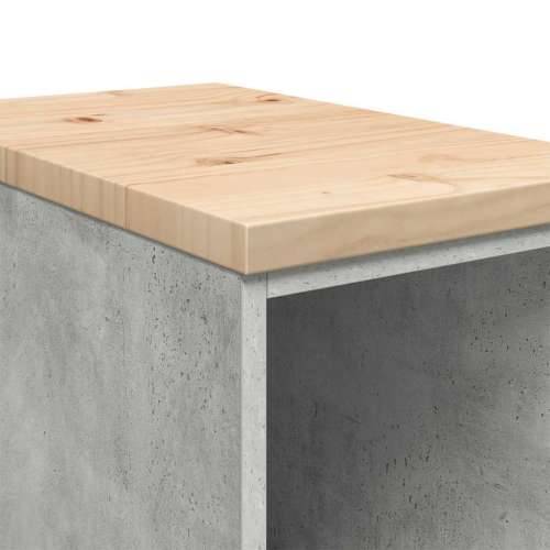 Garažni ormar za odlaganje 30x51x85 cm masivne borovine - Beton siva 30 x 51 x 85 cm 1 2 police Cijena