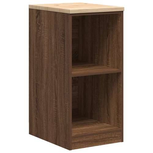 Garažni ormar za odlaganje 40x51x85 cm masivne borovine - Smeđi hrast 40 x 51 x 85 cm 1 2 police Cijena