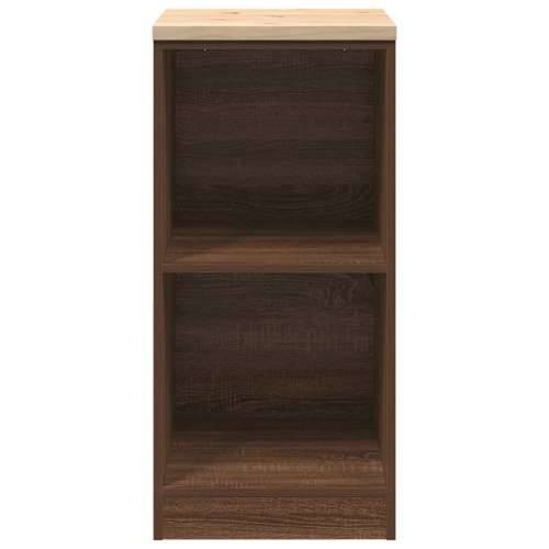 Garažni ormar za odlaganje 40x51x85 cm masivne borovine - Smeđi hrast 40 x 51 x 85 cm 1 2 police Cijena