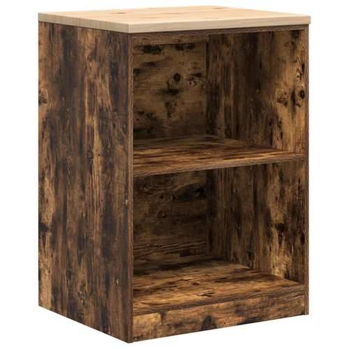 Garažni ormar za odlaganje 60x51x85 cm masivne borovine - Dimljeni hrast 60 x 51 x 85 cm 1 2 police Cijena