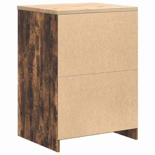 Garažni ormar za odlaganje 60x51x85 cm masivne borovine - Dimljeni hrast 60 x 51 x 85 cm 1 2 police Cijena