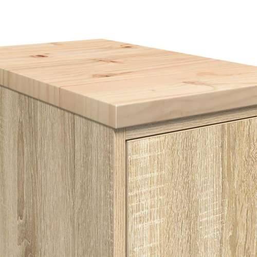 Garažni ormar za odlaganje 30x51x85 cm masivne borovine - sonoma hrast 30 x 51 x 85 cm 1 1 drvena vrata Cijena