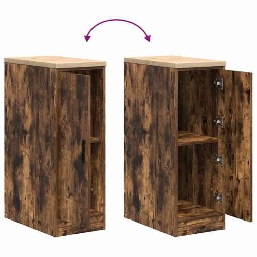 Garažni ormar za odlaganje 30x51x85 cm masivne borovine - Dimljeni hrast 30 x 51 x 85 cm 1 1 drvena vrata Cijena